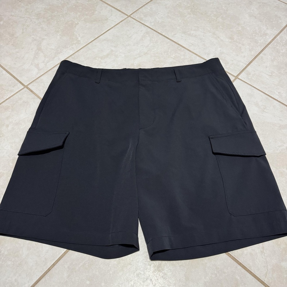 Rag & Bone New York Shorts Mens 38 Black Cargo Stretch Tech Utility‎ Pockets